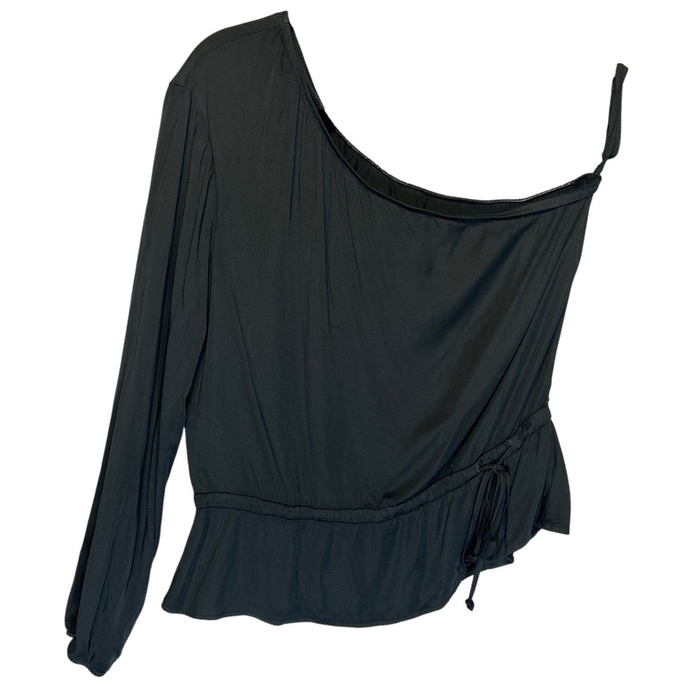 Cloth & Stone One‎ Shoulder Peplum Blouse Green Size XS Retail: $98 EUC